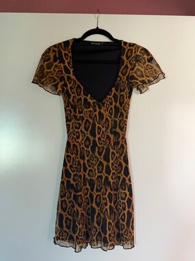 PLT Cheetah/Leopard print mini dress
